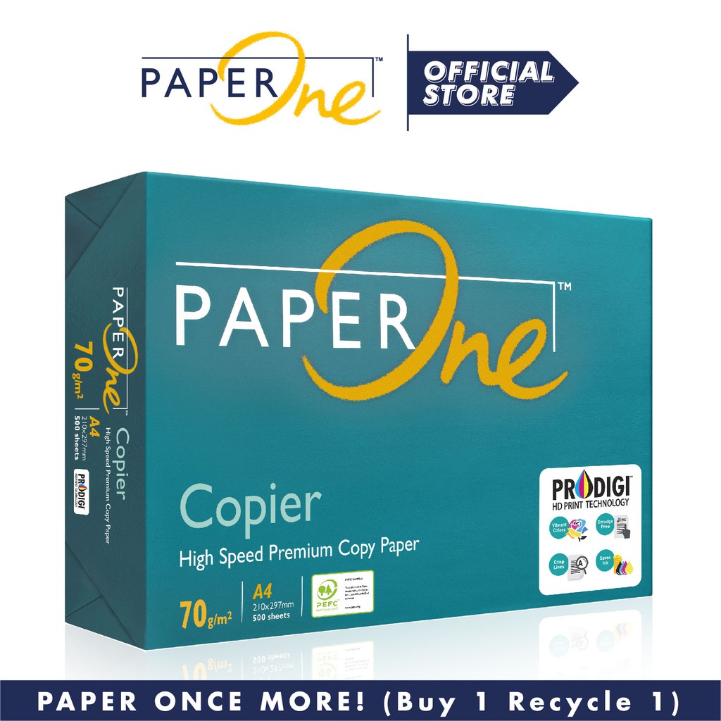 PaperOne™ A4 Copier Paper 70gsm - 500 Sheets | Shopee Malaysia