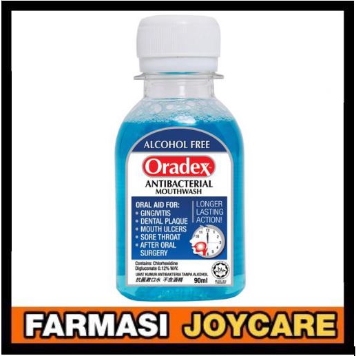 Oradex Antibacterial/Everyday Antiseptic/Supreme Mouthwash 90mL Shopee Malaysia