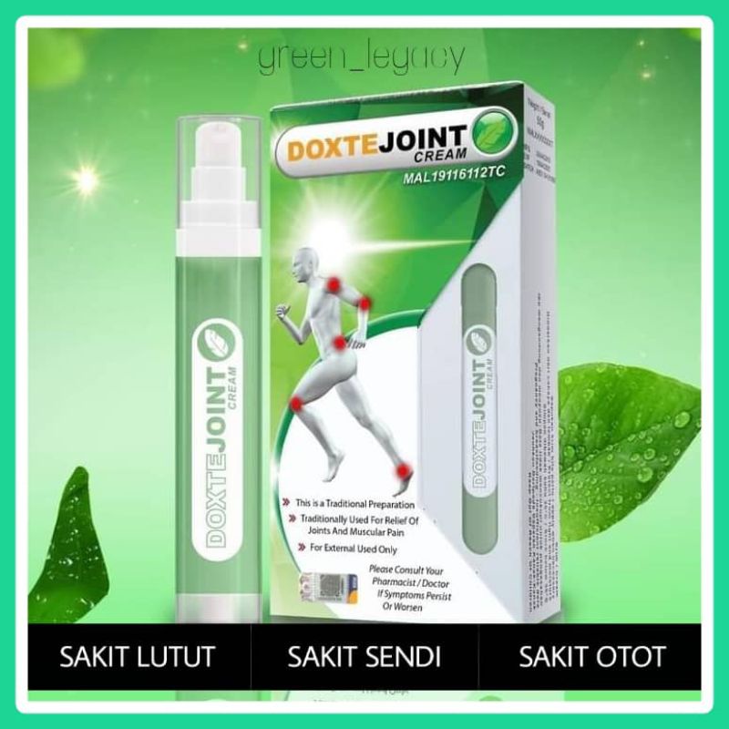 Doxtejoint Cream Original Ubat Sapu Sakit Urat Sendi Gout Sakit Lutut Shopee Malaysia