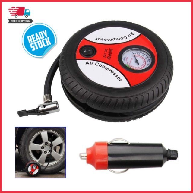 PAM ANGIN TAYAR KERETA | 12V Electric Air Compressor Pump ...