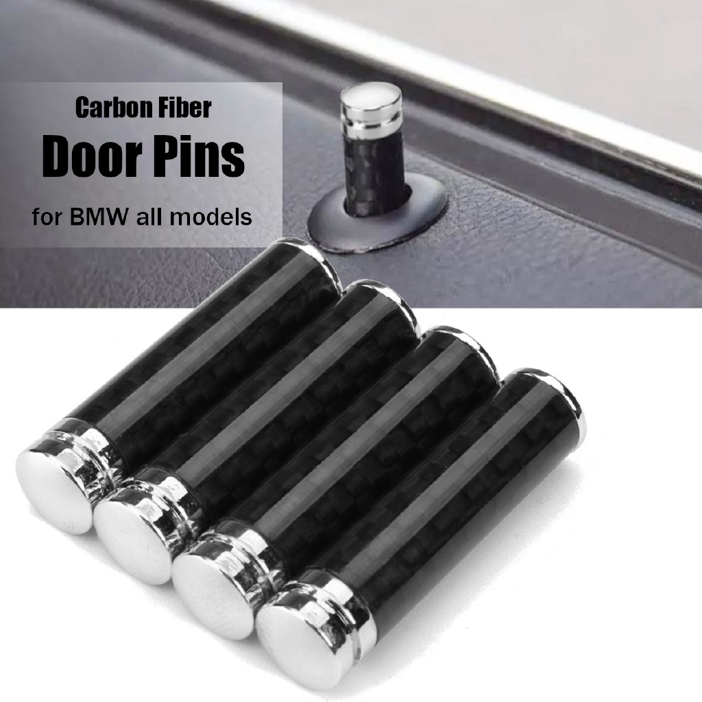 New Carbon Fiber Car Interior Door Lock Knob Pins For Bmw 1 3 5 7