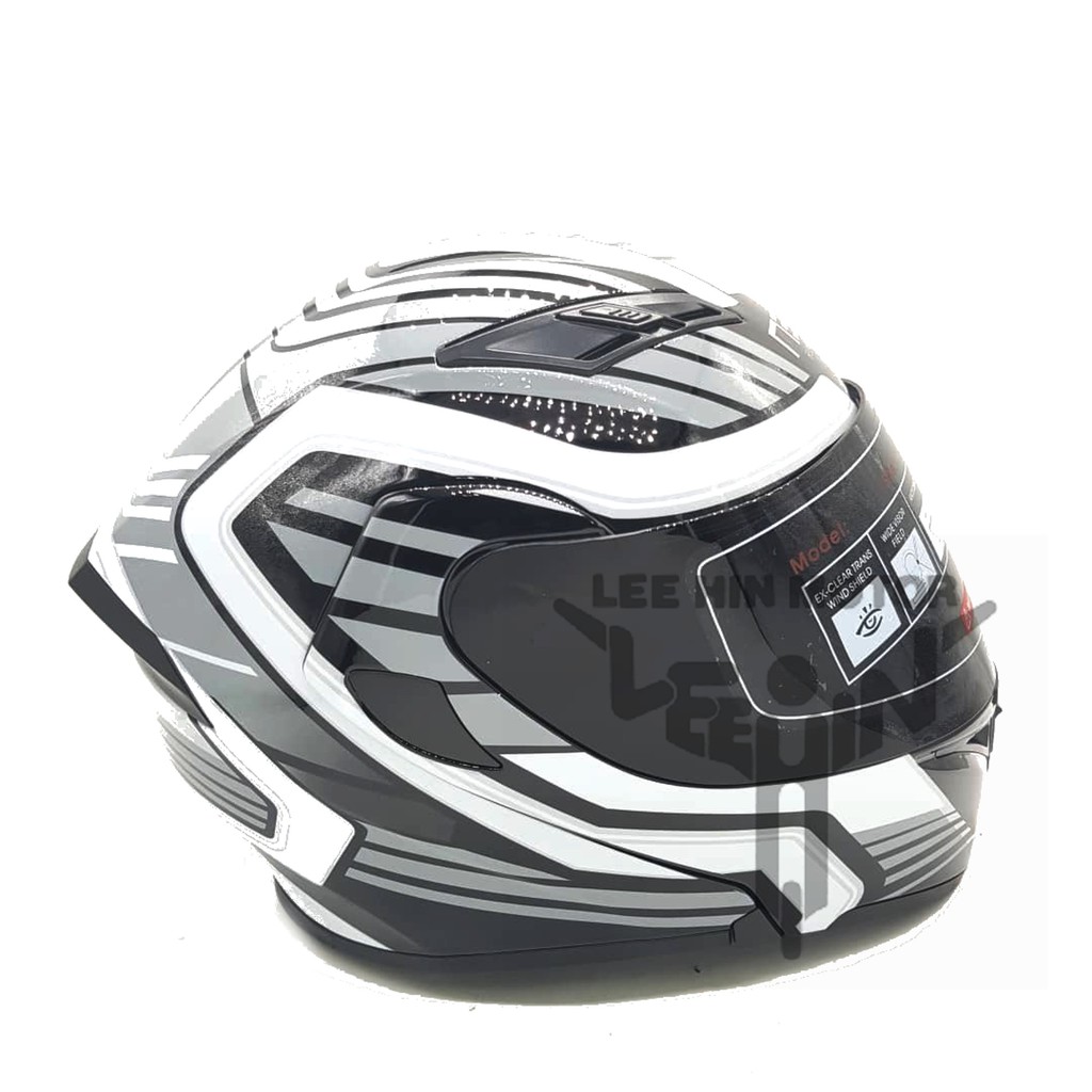 XL SIZE PERCUMA DARK GREY VISOR Motorcycle Flip Up Full Face Double Visor NEXX Motor Helmet Graphic Topi Penuh