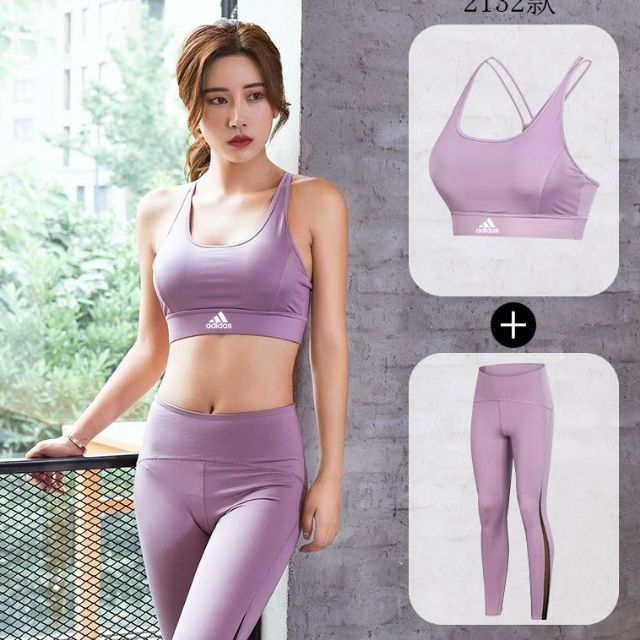 adidas sports bra and leggings set