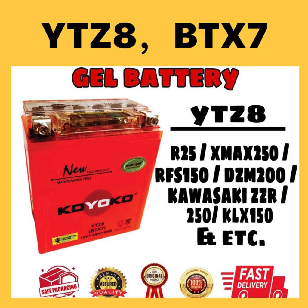 BATERI MOTOSIKAL YAMAHA R25 XMAX250 RSF150 KLX150 DZM200 KOYOKO G1 ...