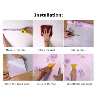 10 Meter Wallpaper Brick / Bata Self Adhesive Waterproof ...