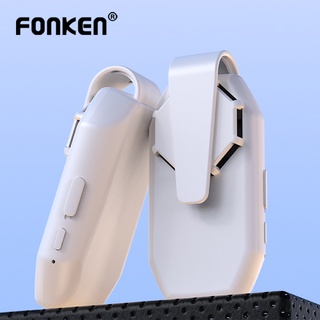 FONKEN Clip-on Mask Fan Cooling USB Rechargeable Portable Electric Fan Mute Air Cooler White Black For Outdoor Sports Mask Fan