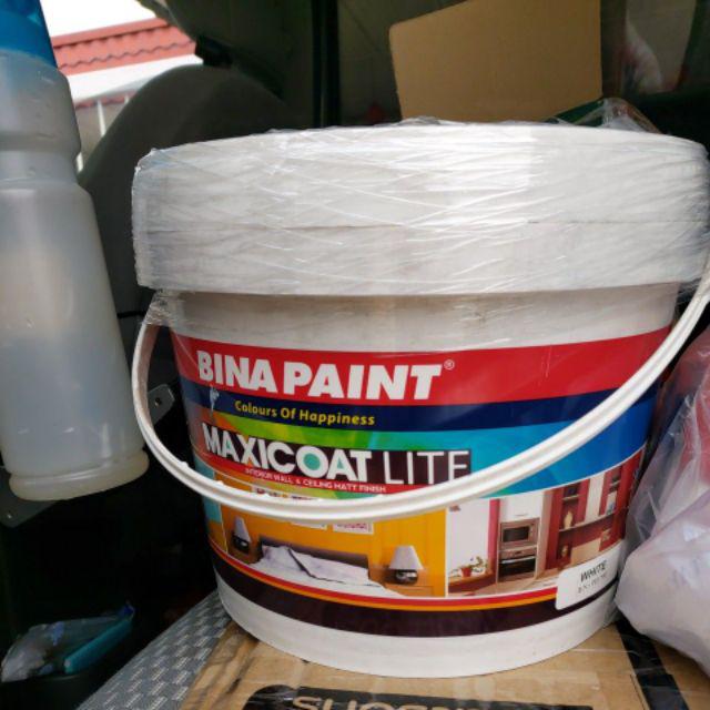 (7 Liter) Bina Paint Maxicoat Lite Interior Wall & Ceiling Emulsion