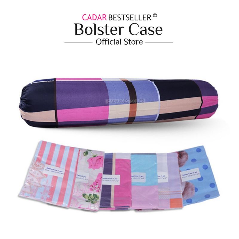 Cadar Bestseller Pillowcase Bolster / Sarung Bantal Peluk Bercorak