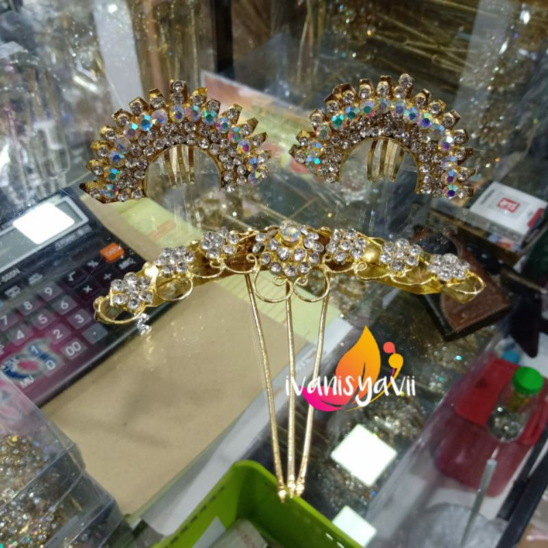 [1 Set] Centung + Bridal Comb Classic FashionL/