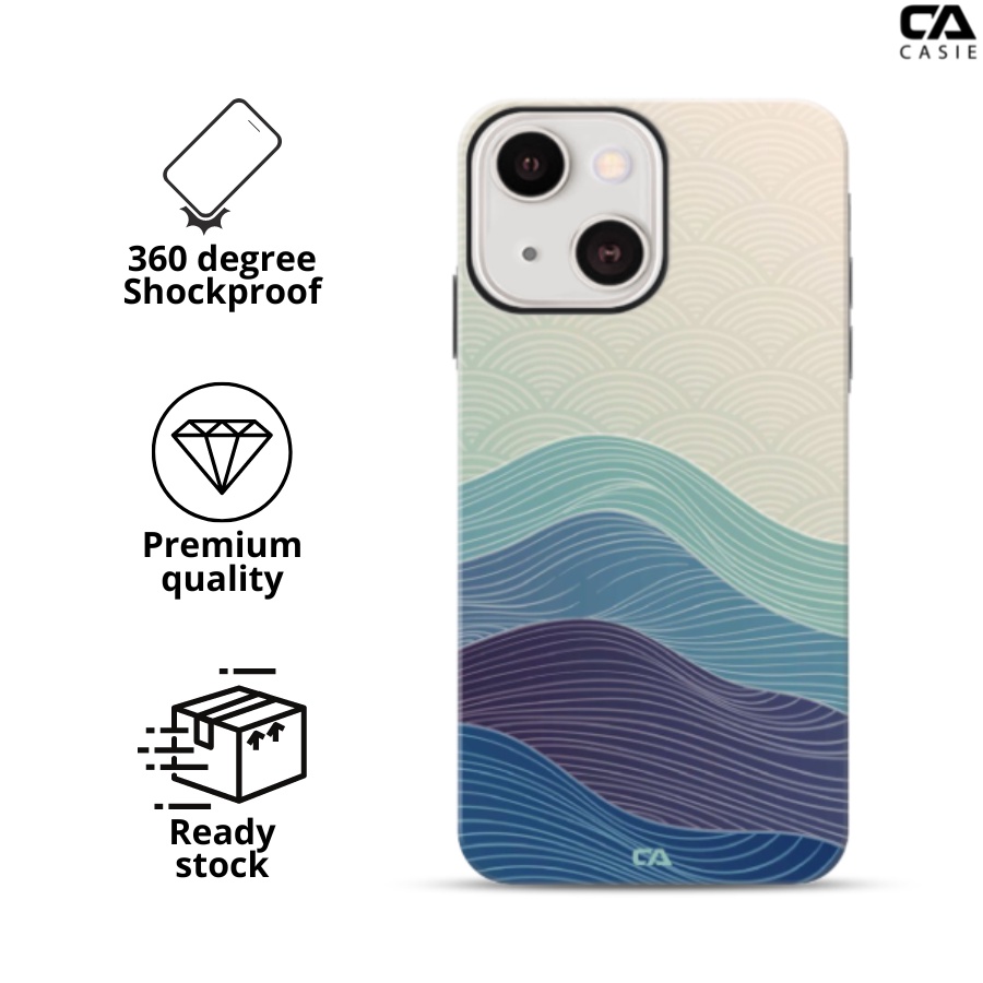 iPhone X till 15 Series | CASIE TITAN Phone Case | Shockproof Case | 6 Month Exchange Warranty | Mountain | Japan