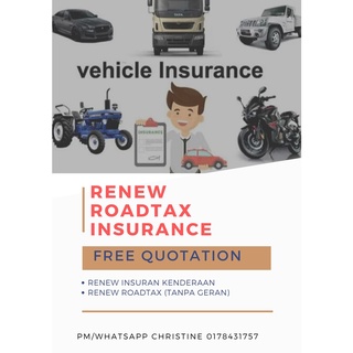 Buy Servis Renew insurance Roadtax Car Motorcycle Dijamin Termurah 