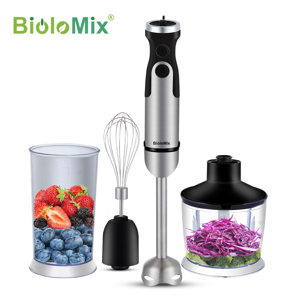 Biolomix Powerful High Speed Immersion Hand Stick Blender Mixer 1200W