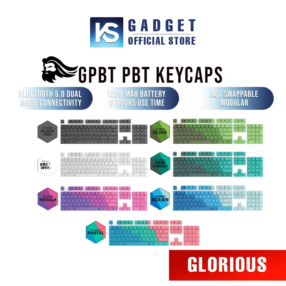 [READY STOCK]GLORIOUS GPBT PBT KEYCAPS (GMMK PRO Accessories)