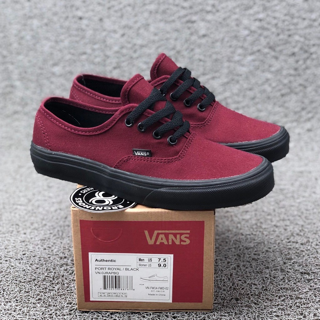 vans authentic maroon