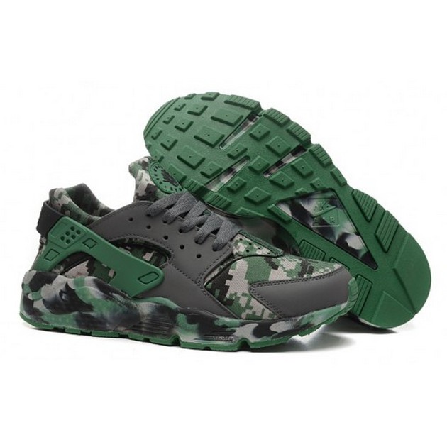 nike huarache camo green