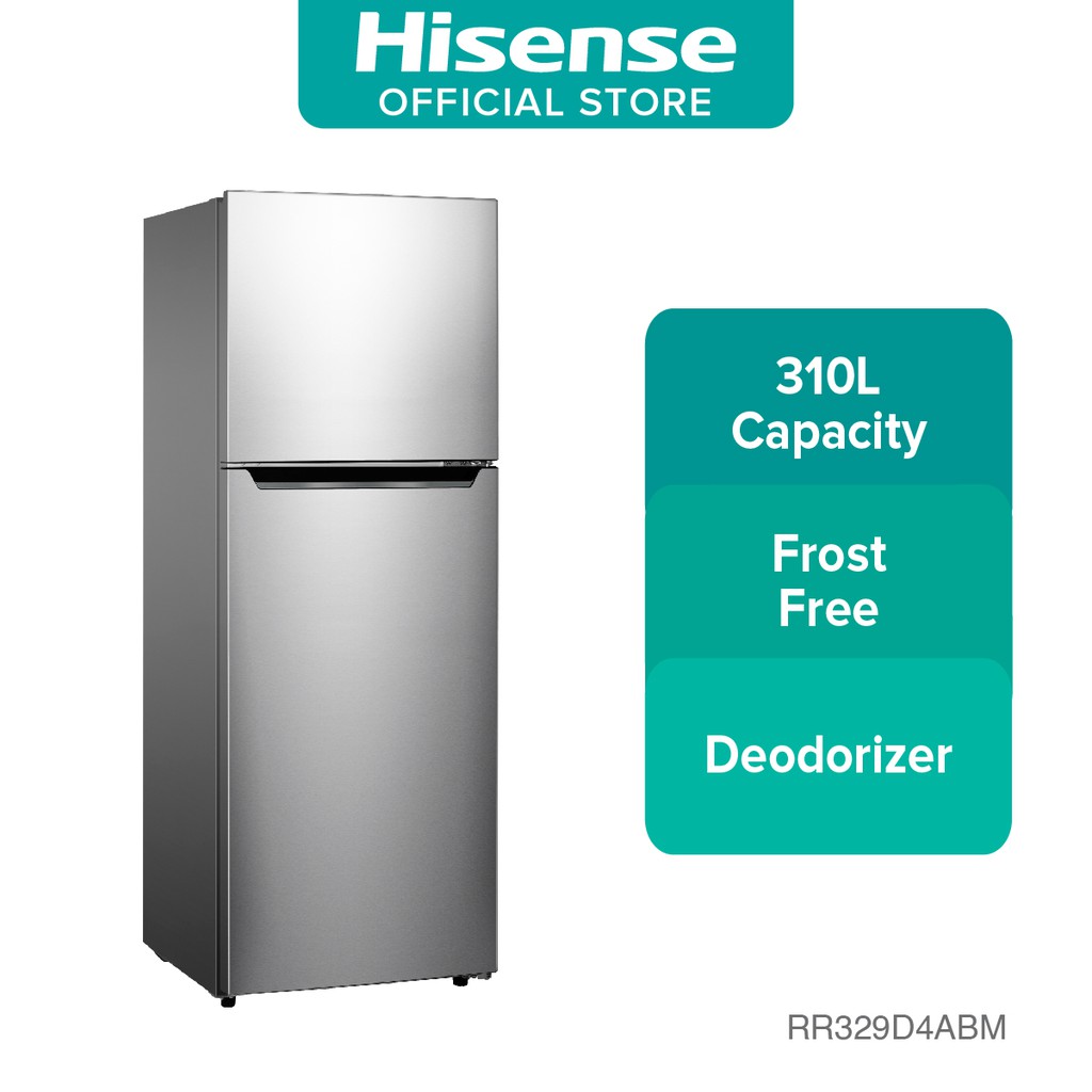 Hisense Two Door Fridge 310l Rt329n4cgn Shopee Malaysia 3859