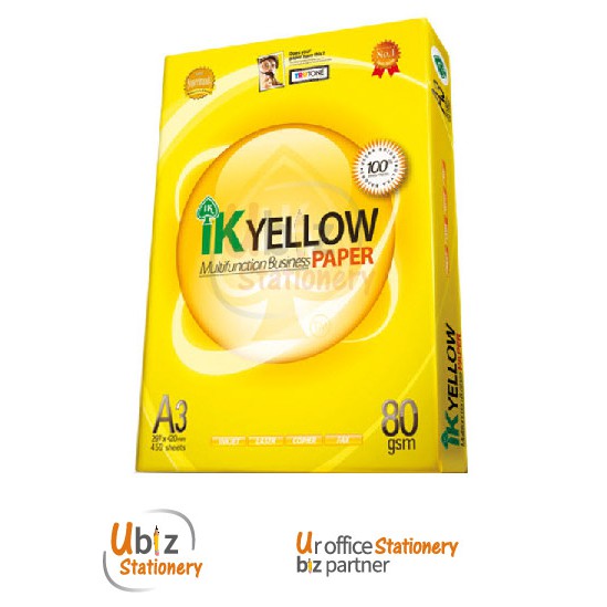 IK Yellow A3 Paper 80gsm (450 sheets) | Shopee Malaysia