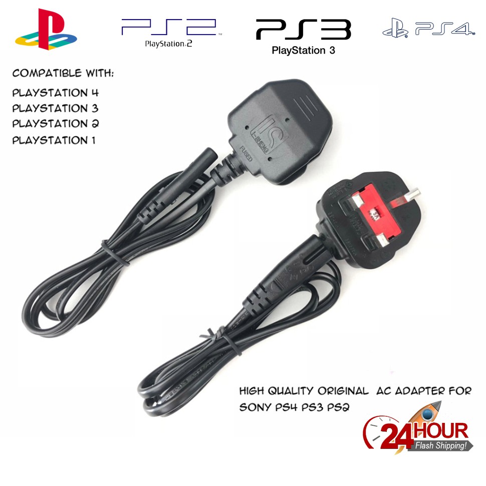 High Quality Original AC Adapter Plug For Sony PS4 PS3 PS2 Shopee