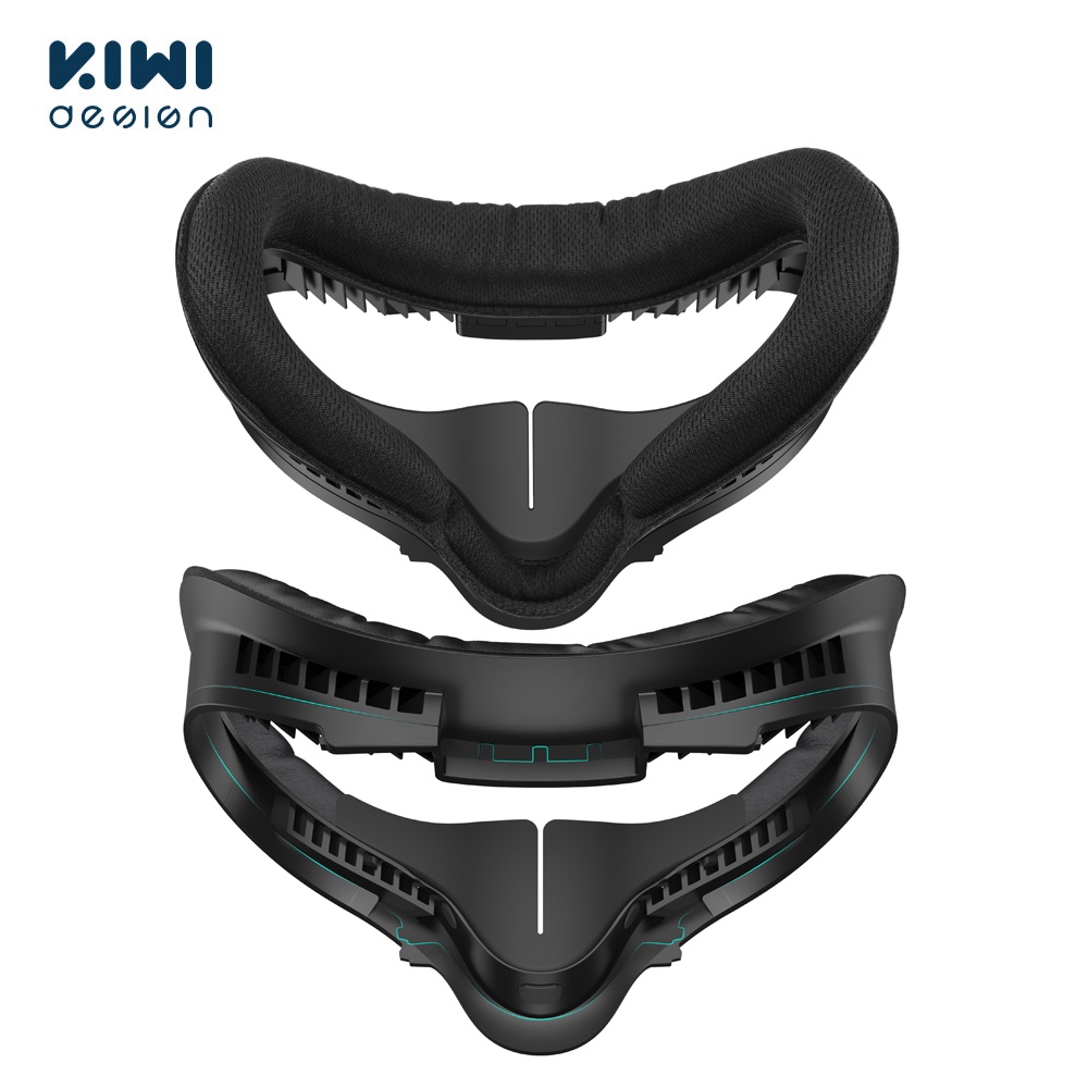 KIWI design Upgraded Fitness VR Facial Interface Replaced Set For Quest 2 Replacement Face Pad Cushion Face Cover VR Accessories