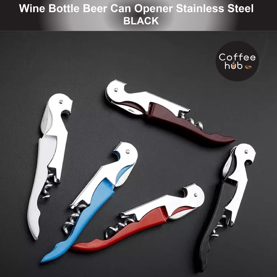 (Ready Stock)Wine Beer Bottle Can Opener Corkscrew Multifunction Stainless Steel Bar Tools Accessories