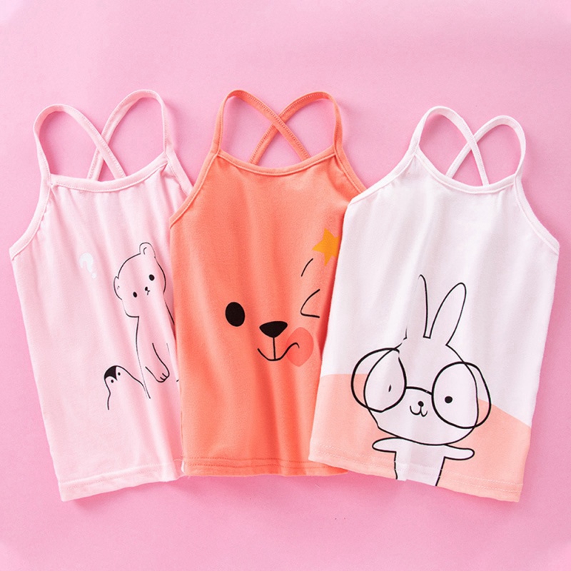 Cute Bright Baby Singlet Girls Undershirts Summer Girls Vest Camisole ...