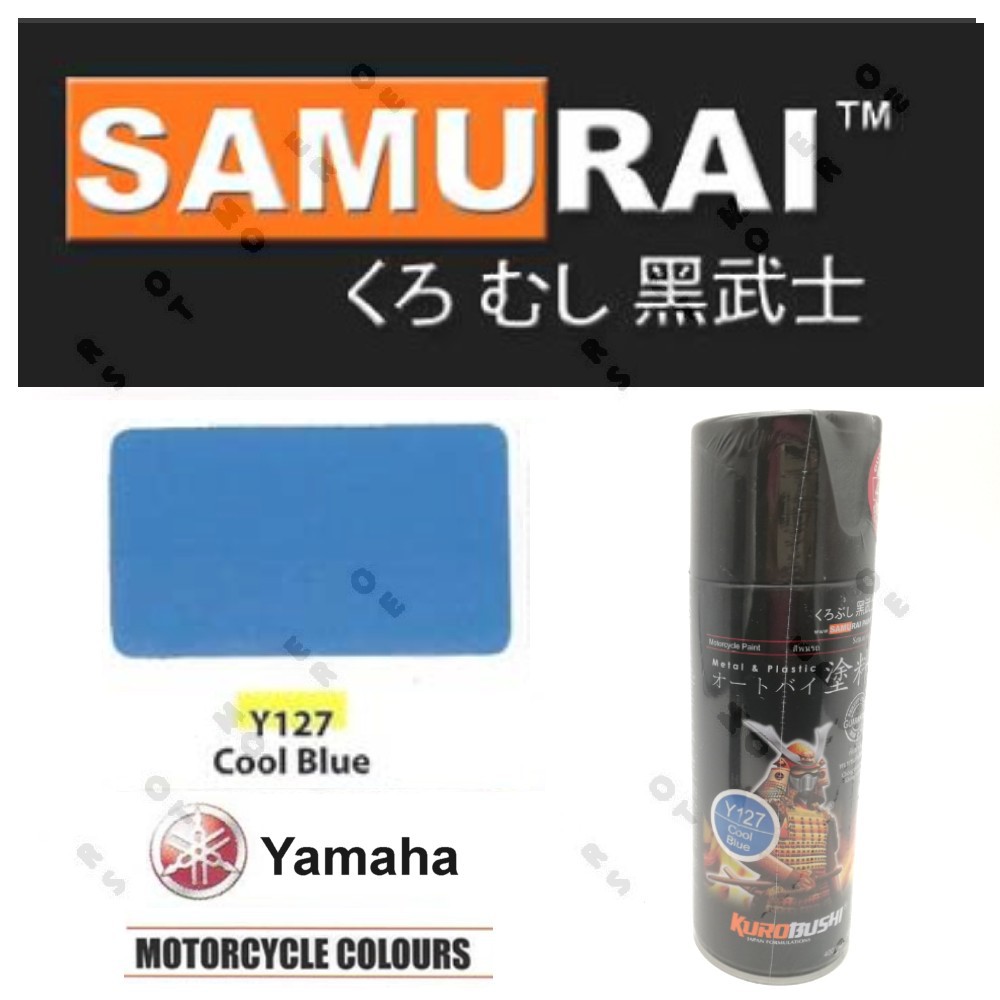 Samurai Spray Paint Yamaha Motorcycle Colours Y127 Cool Blue | Shopee