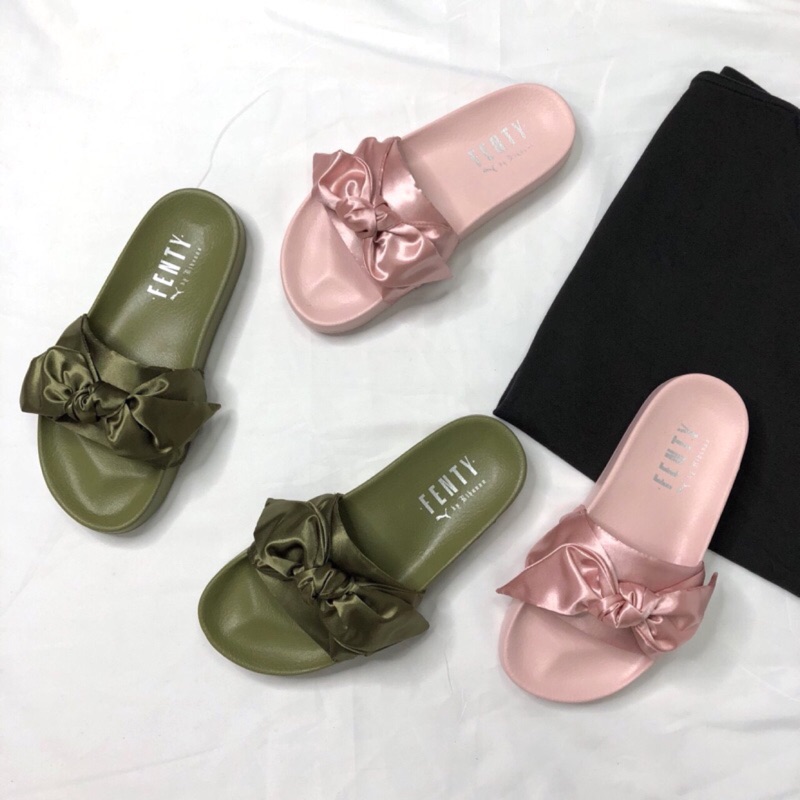 puma slides fenty bow