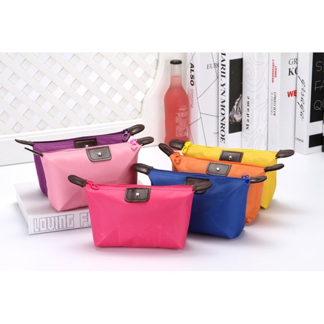 【READY STOCK】6 Colors Nylon Waterproof Cosmetic Large Capacity Storage Bag