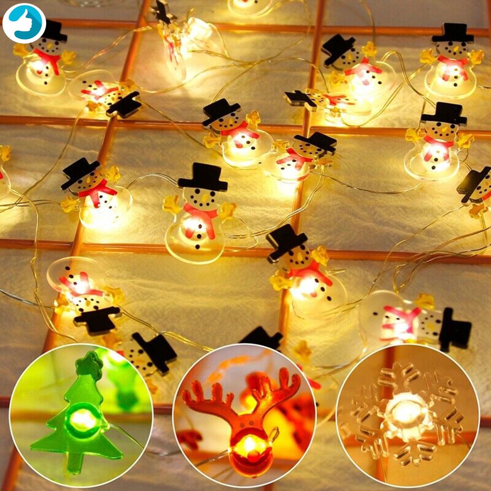 Download 2m Led Light String Christmas Hanging Snowman Snowflake Elk Outdoor Home Decor Shopee Malaysia PSD Mockup Templates