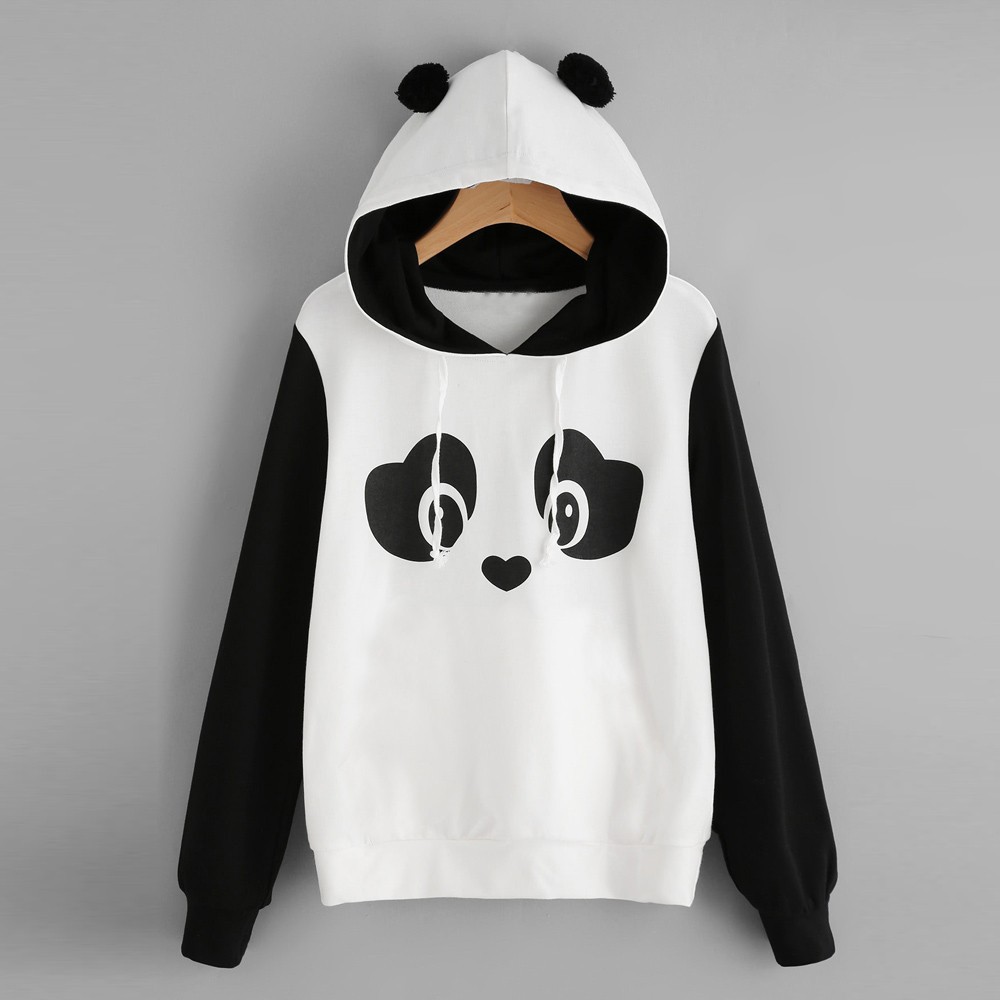 panda hoodie crop top