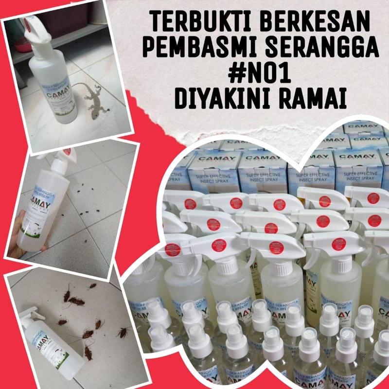 CAMAY REPELLENT*SPRAY SERANGGA NATURAL* KUTU SEMUT PEPIJAT LIPAS LIPAN