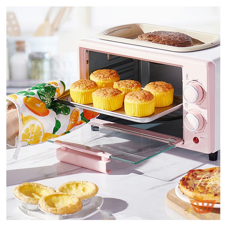 Mini Oven Electric Oven Bakery Oven Grill Skillet Egg Omelette Frying Pan Cooker Bread Cake Toaster Breakfast Baking