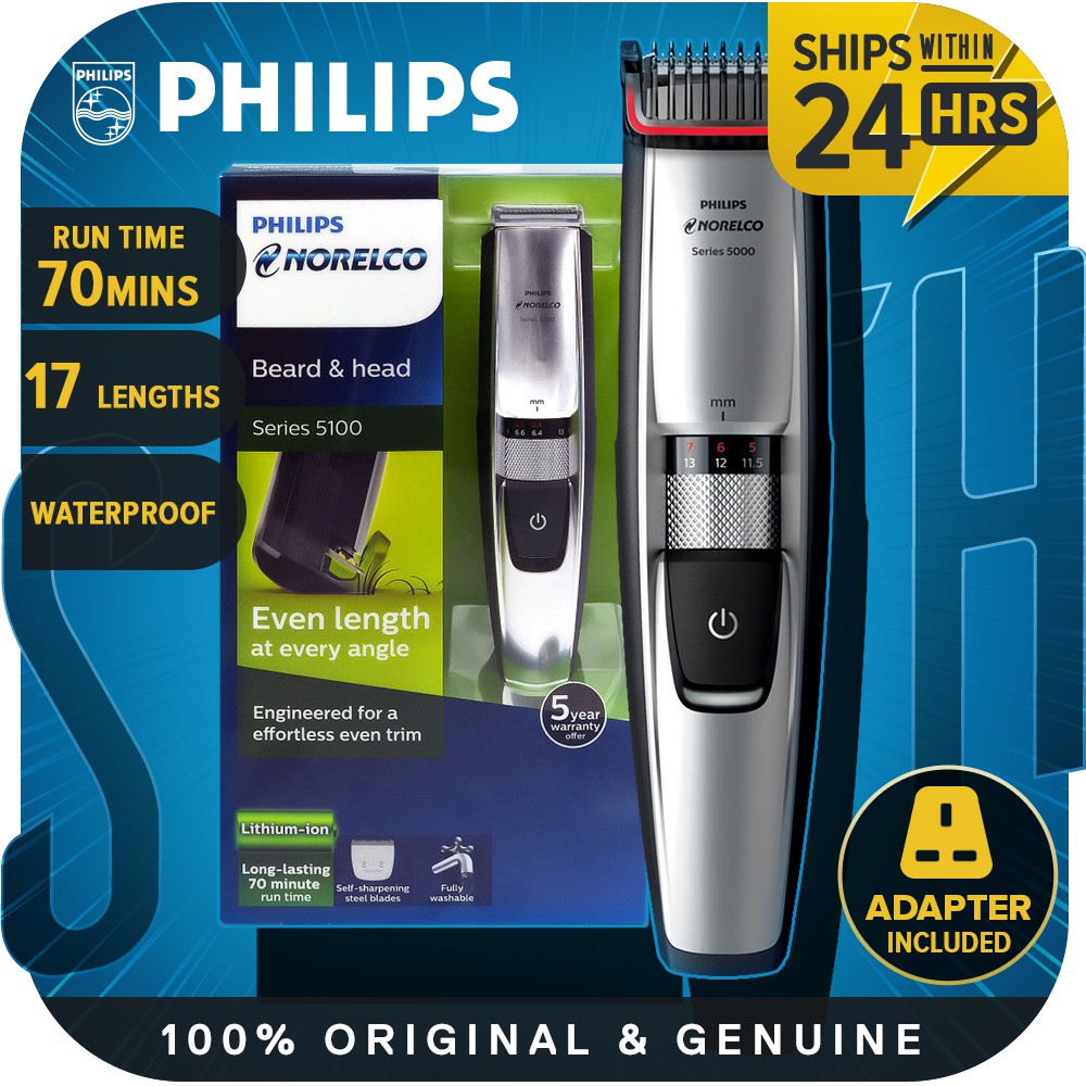 philips norelco beard and head trimmer series 5100