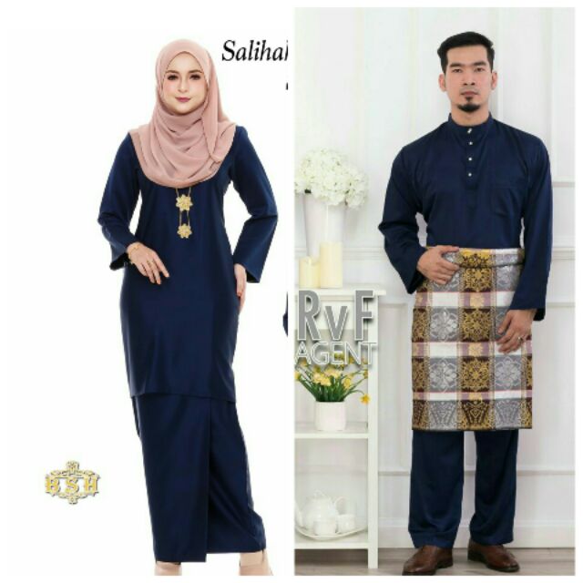 Ready Stok Set Sedondon Set Couple Baju Raya Baju Kurung Dan Baju Melayu Shopee Malaysia