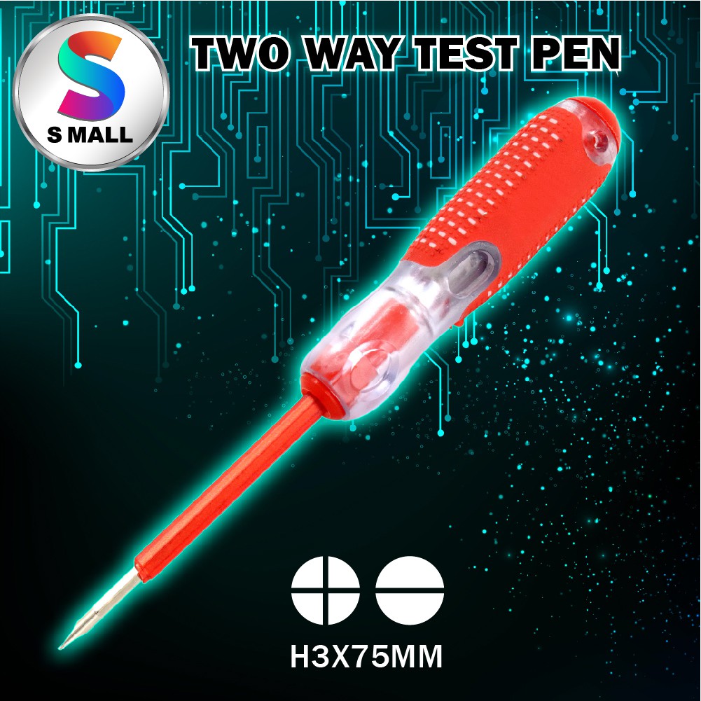 TWO WAY (+,) TEST PEN SPARK DETECT SCREWDRIVER 17151A / STANLEY TEST