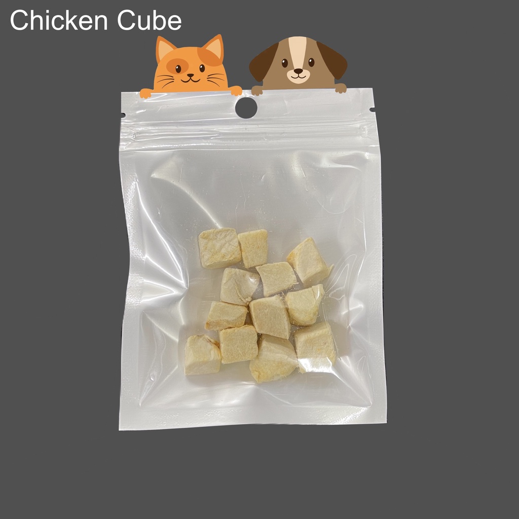 Freeze Dried Chicken Cube Duck Cube Egg Yolk Mix Cube 5g Convenient
