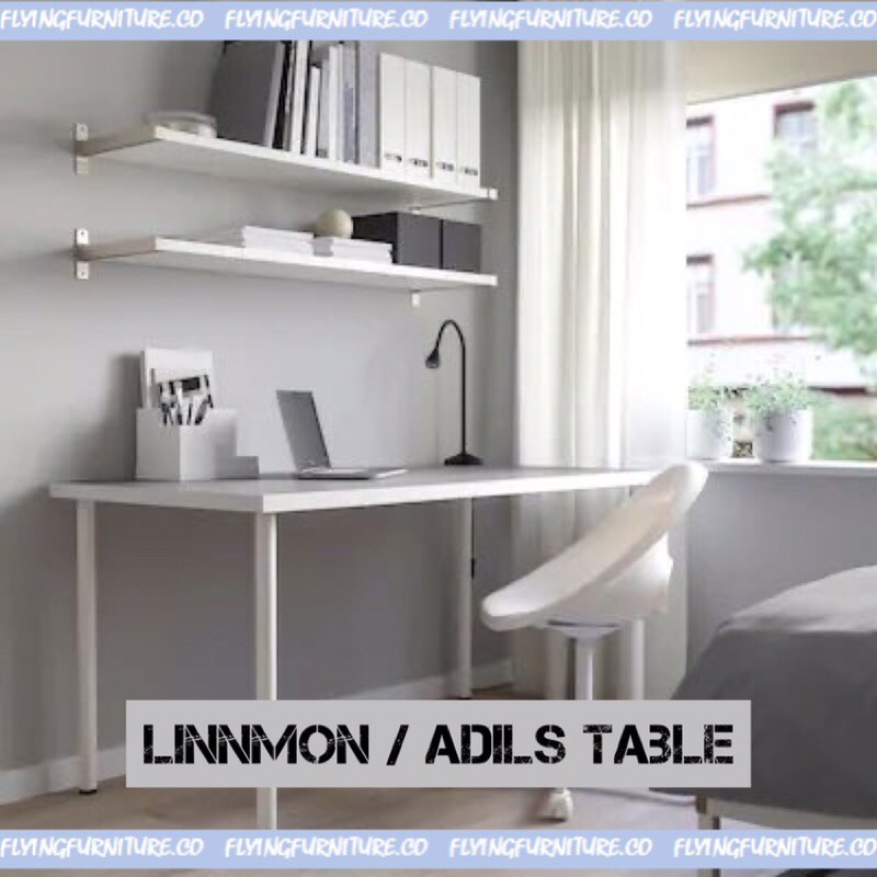 IKEA 💯 LINNMON / LAGKAPTEN / ADILS Table 100x60 cm  Meja Kerja 