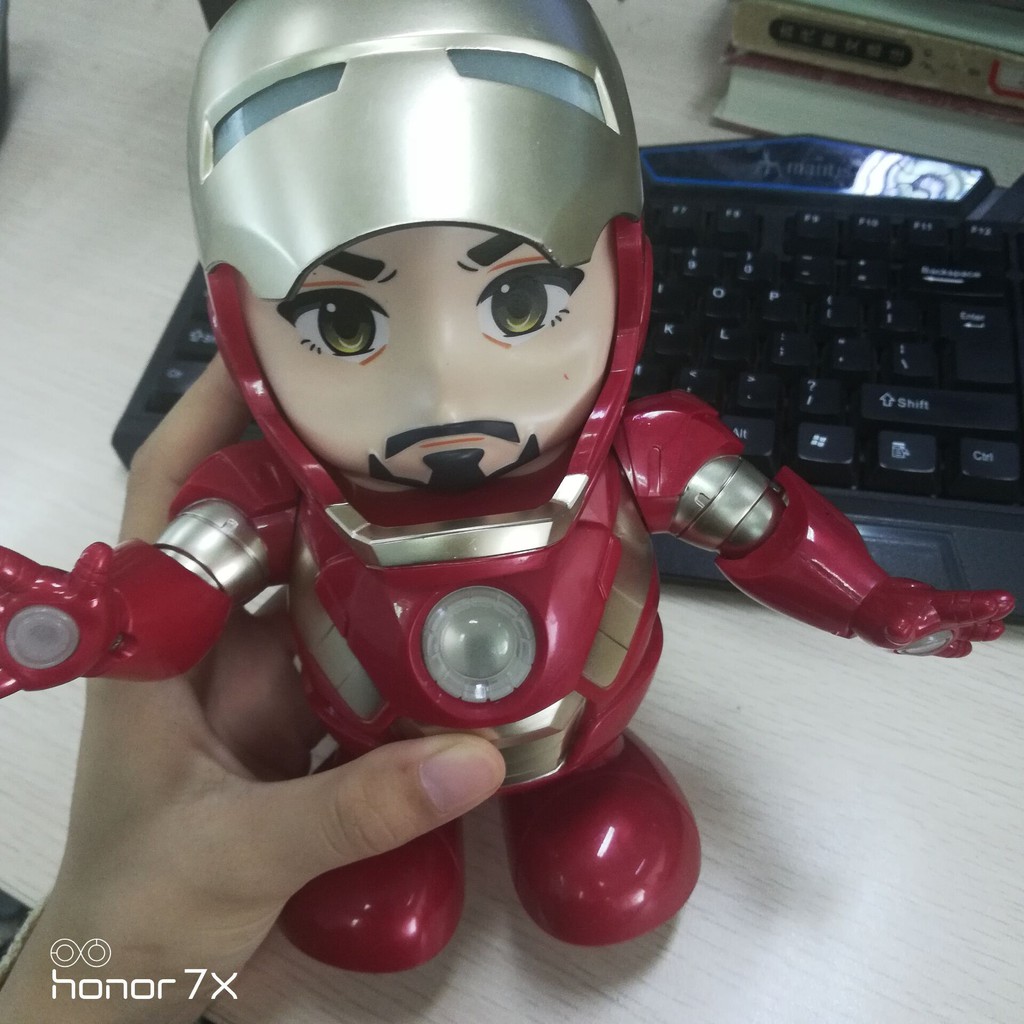 iron man walking robot toy
