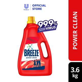 Image of Breeze Detergent Liquid Power Clean 3.6kg