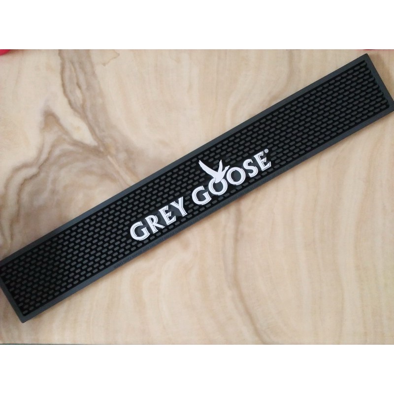 Gray Goose 60 9cm Long Desk Mat Bar Table Mat Soft Rubber Mats