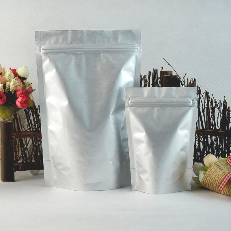 silver ziplock bags