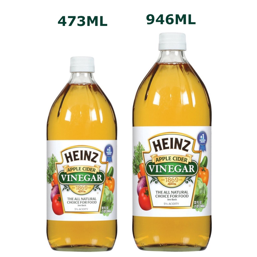 HEINZ APPLE CIDER VINEGAR 473ML (16OZ) | 946ML (32OZ) | Shopee Malaysia