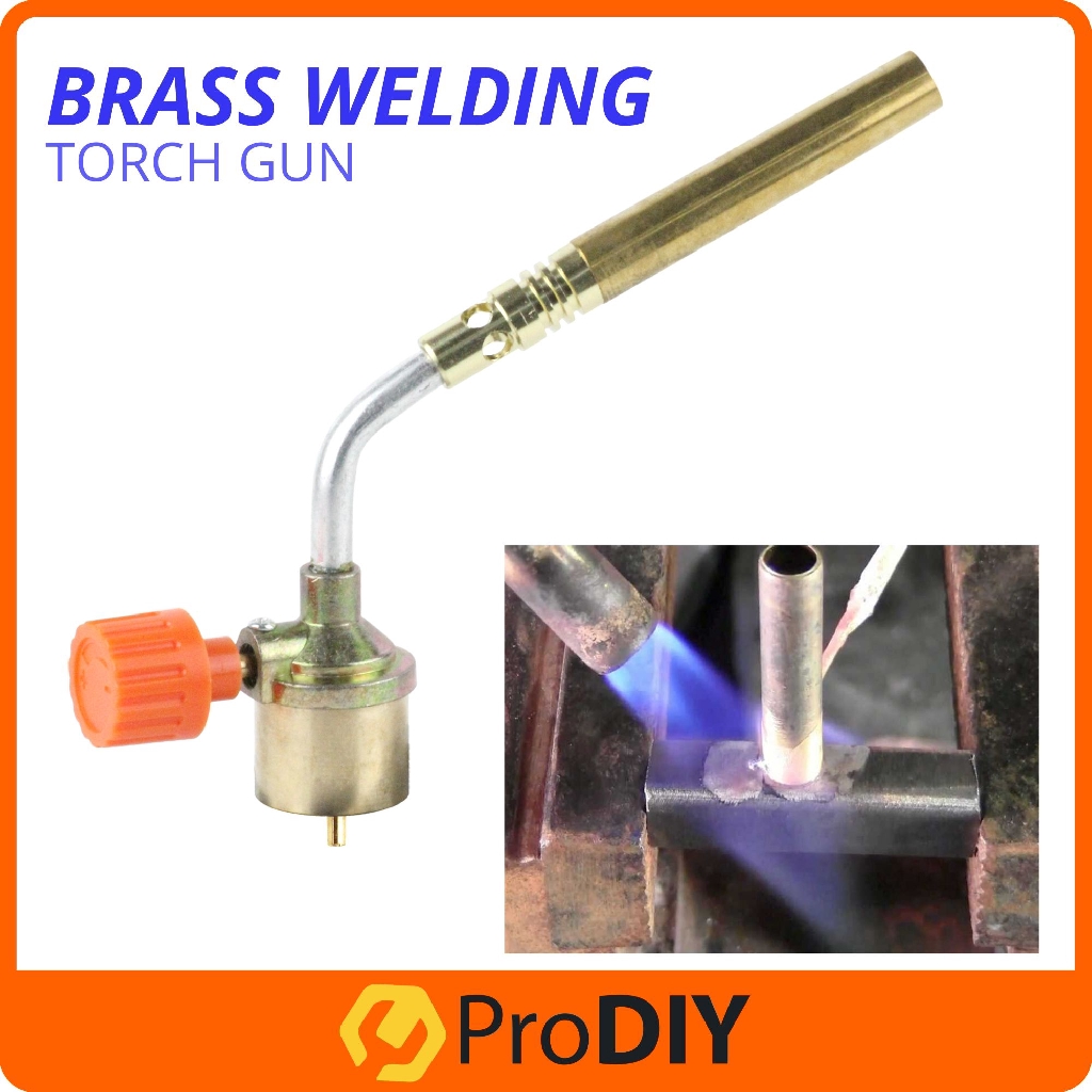 Brass Welding Torch Soldering Hand Torch Head Brass With Flow Control Valve Outdoor Fire Torch Welding ( 801M )