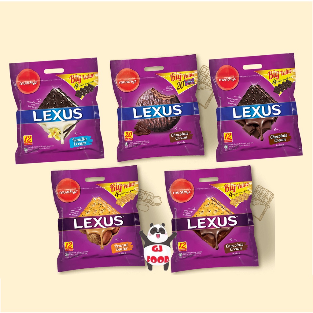 418gmunchys Lexus Sandwich Biscuitchocolate Peanut Butter Shopee Malaysia