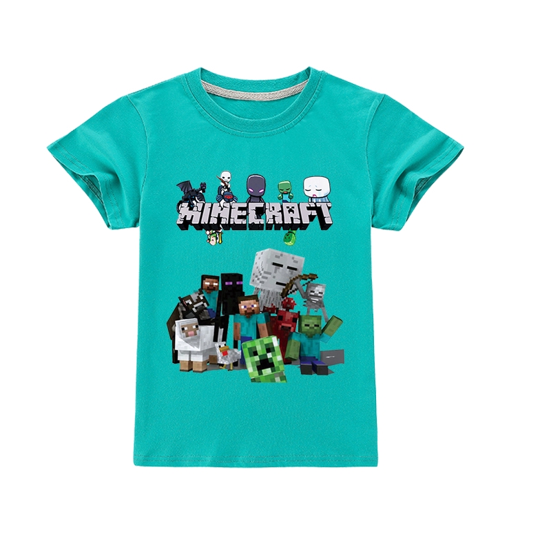 Kids Minecraft Tshirt Children Clothing Game T Shirt Kids Boys Clothes