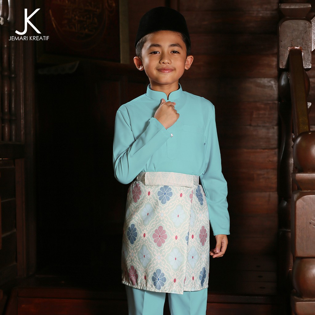 Instant Samping Raya Kids "Arca" Mint Green - SAMPIN RAYA SAMPIN BAJU ...