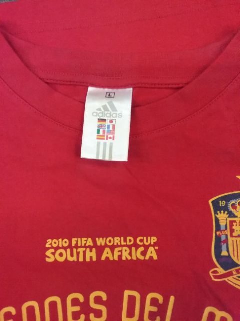 Spain Campeones 2010 Original Football Soccer Jersey Shirts Size M Adidas