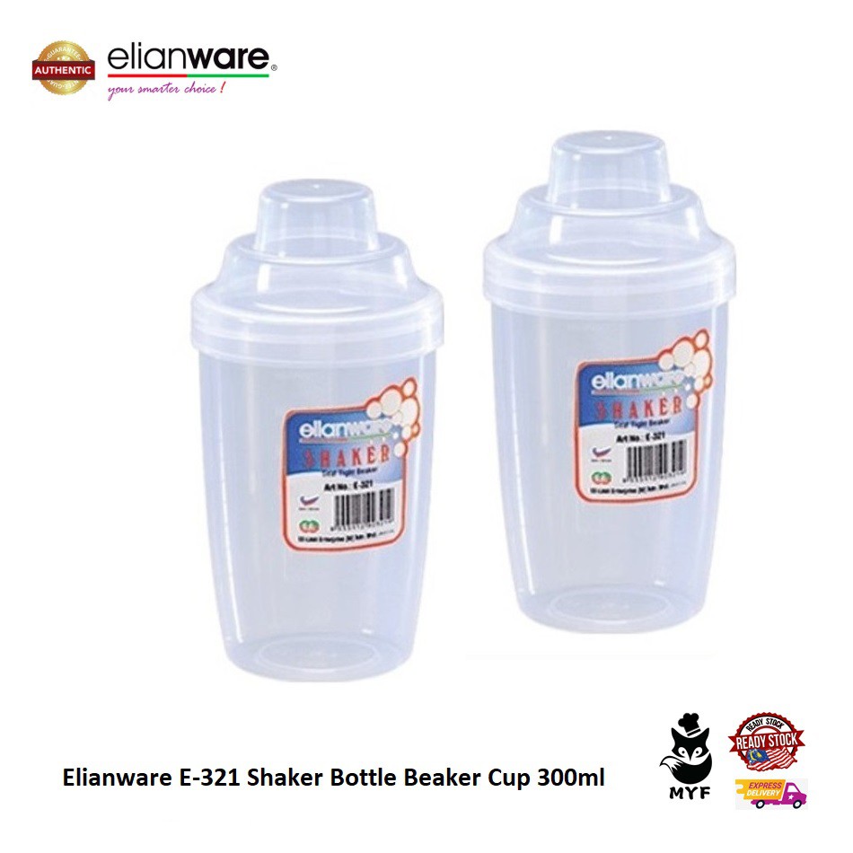 Elianware 300ml BPA Free Shaker Bottle Shaker Murah Beaker Bottles Cups
