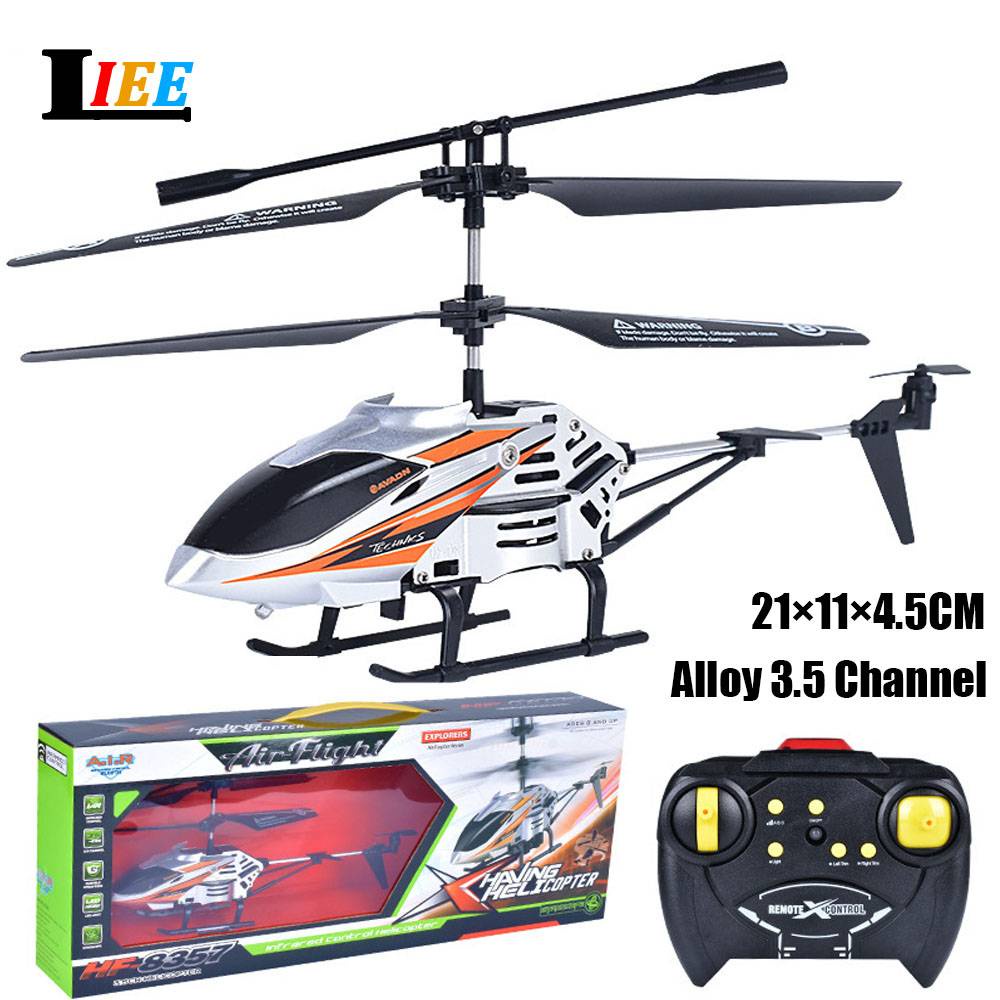 Big Size RC Alloy Helicopter Plane Remote Control Electric Aircraft Toys Flexible Propeller Anti-crash Toys for Boys