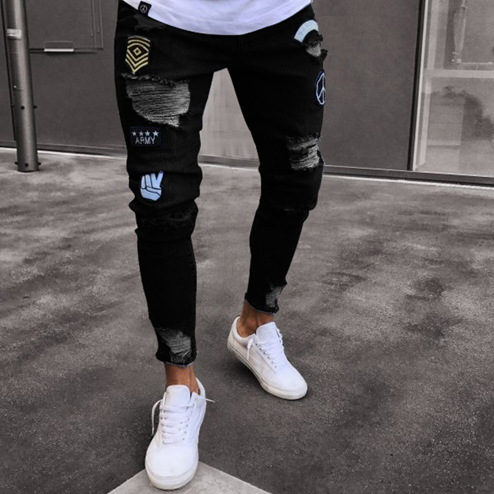 black jeans pant for man